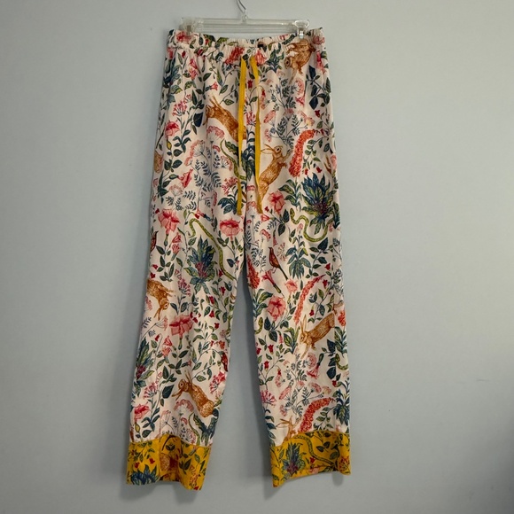 Anthropologie Kelly Louise Judd Forest Fable Flannel Pajama Set Size M - Picture 7 of 14